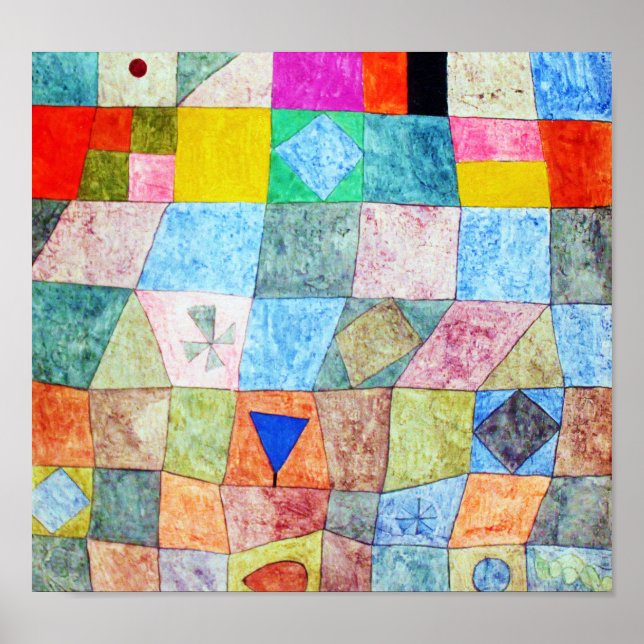 Affiche Jeu convivial, Paul Klee (Devant)