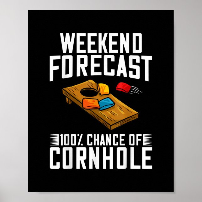 Affiche Jeu Cornhole Jeu Jeu Joueur Règles (Devant)