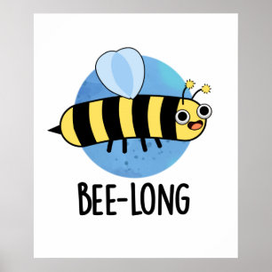 Affiche Jeu d'abeilles long et drôle d'insectes long