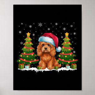 Affiche Jeu d'arbre de Noël Apooë Chien Santa Chapa Swea d