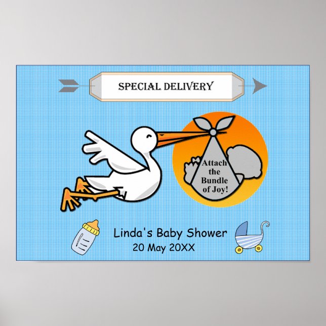 Affiche Jeu de Baby shower (Devant)