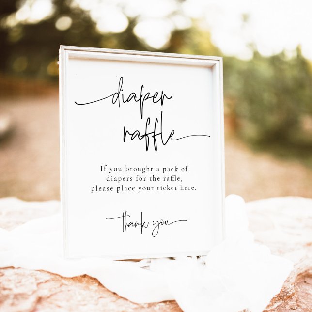 Affiche Jeu de Baby shower de fraisage de la couche lunair (Créateur téléchargé)