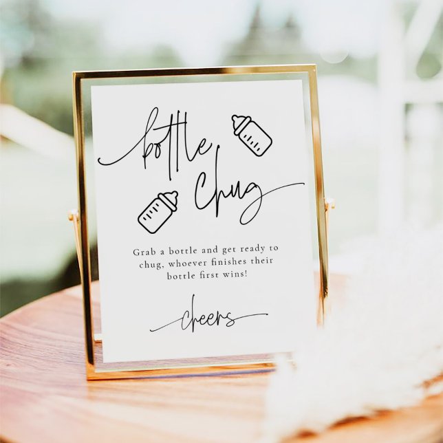 Affiche Jeu de Baby shower de la bière à puce EMERY (Créateur téléchargé)