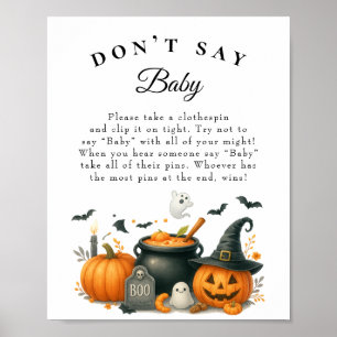Affiche Jeu de Baby shower des Diapeurs de la nuit d'Hallo