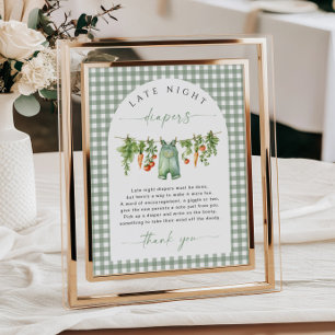 Affiche Jeu de Baby shower des Diapeurs de la Nuit Locale