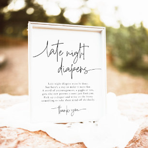 Affiche Jeu de Baby shower des plongeurs de nuit EMERY