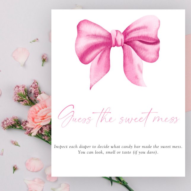 Affiche Jeu de baby shower devine le doux désordre (Créateur téléchargé)