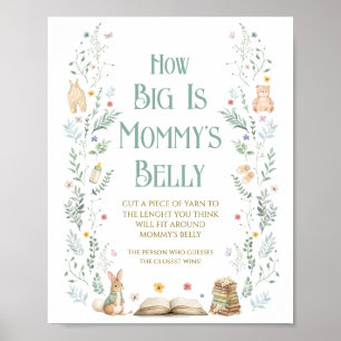Affiche Jeu de Baby Shower sur Livre d'Histoires : Quelle 