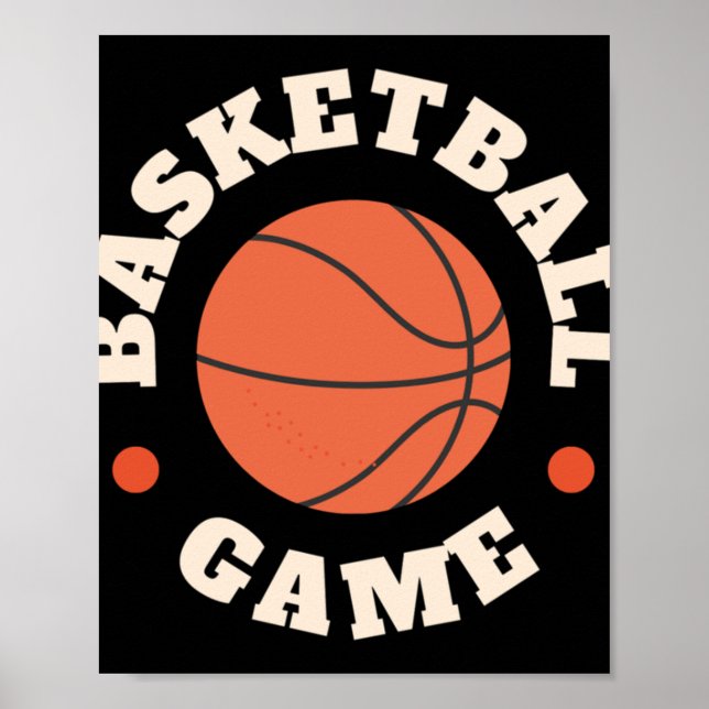 Affiche Jeu de basket (Devant)