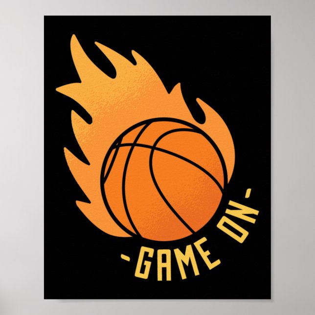 Affiche Jeu De Basket Sur (Devant)