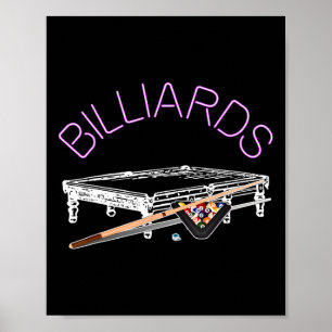 Affiche Jeu de billard