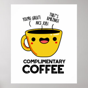 Affiche Jeu de café amusant gratuit