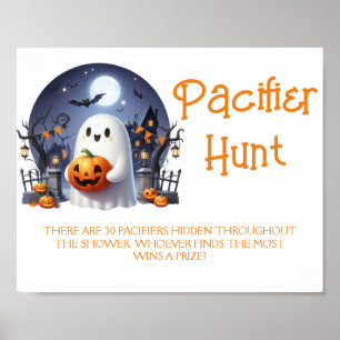 Affiche Jeu de chasse à la petite chasse de Boo d'Hallowee