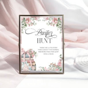 Affiche Jeu de chasse à la petite fille d'hiver