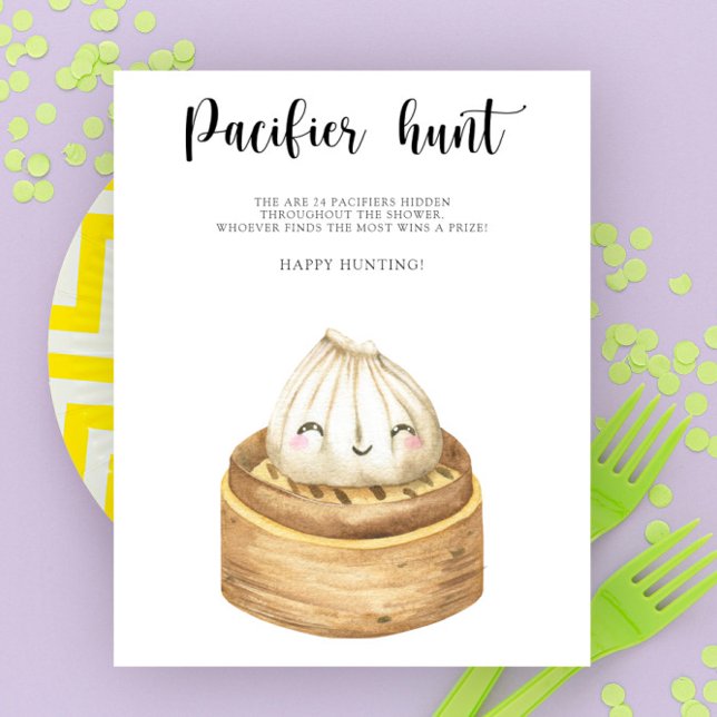 Affiche Jeu de chasse à la tétine - Bébé dumpling pour la  (Créateur téléchargé)
