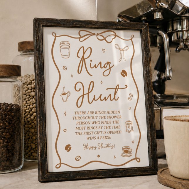 Affiche Jeu de chasse à l'anneau Love is Brewing pour la d (Créateur téléchargé)