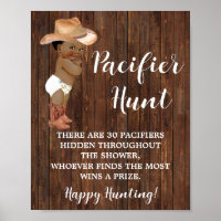 Jeu de chasse pacifique AA Cowboy Baby shower