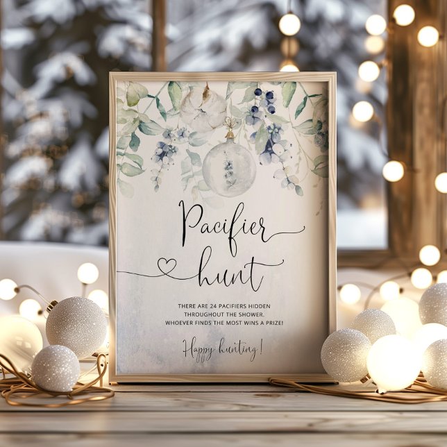 Affiche Jeu de chasse pacifique neutre masculin hiver (Créateur téléchargé)