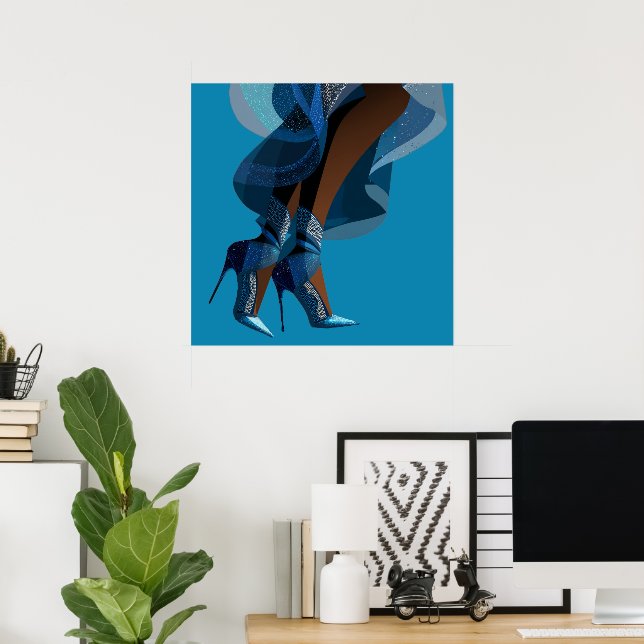 AFFICHE JEU DE CHAUSSURES #1 (Bureau à domicile)