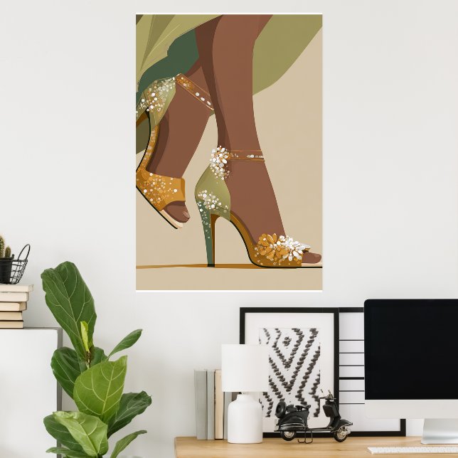 AFFICHE JEU DE CHAUSSURES #3 #3 (Bureau à domicile)