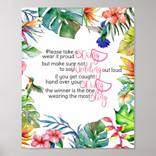 Affiche Jeu de Collier Jeu Tropical