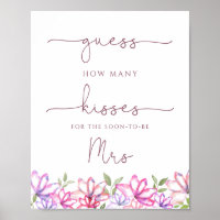 Jeu de combien de baisers pour la douche de mariée