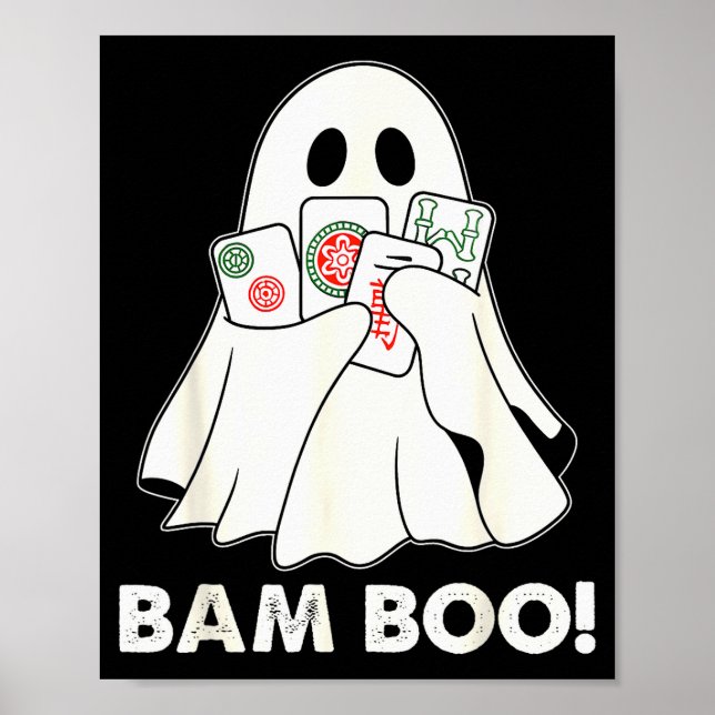 Affiche Jeu de costume drôle de Mahjong fantôme Halloween  (Devant)