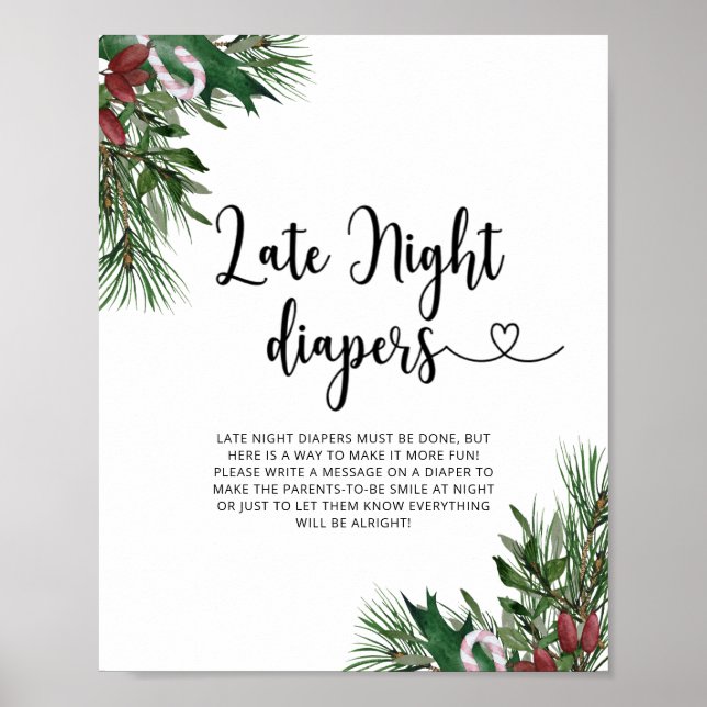 Affiche Jeu de couches Evergreen tard la nuit (Devant)