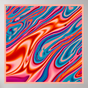 Affiche Jeu de couleurs attractif