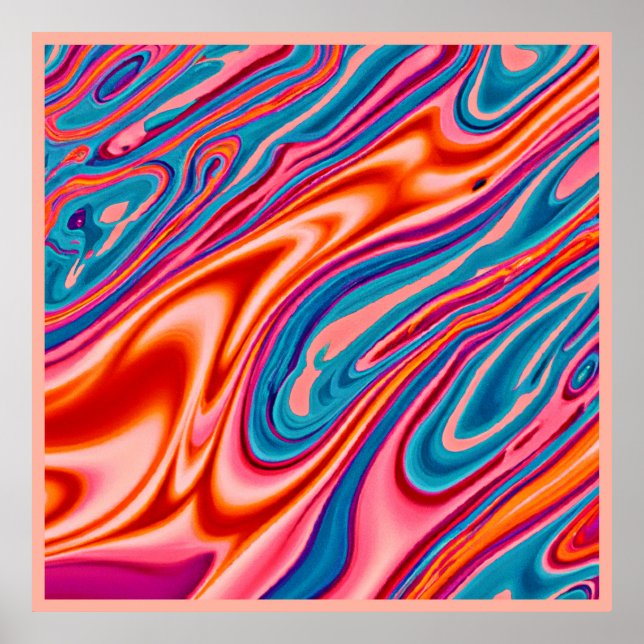 Affiche Jeu de couleurs attractif (Devant)