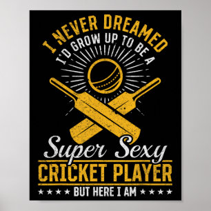 Affiche Jeu de cricket Cricketing - Super joueur de cricke