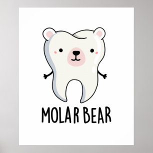 Affiche Jeu de dent amusant de l'ours molaire