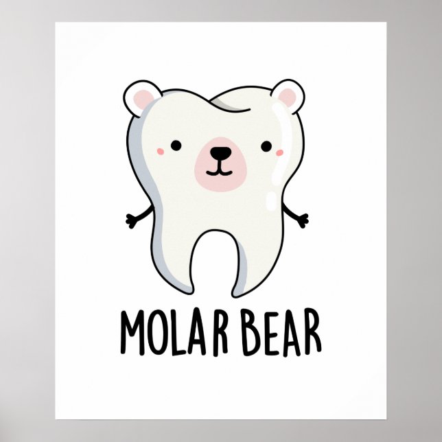 Affiche Jeu de dent amusant de l'ours molaire (Devant)