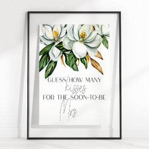 Affiche Jeu de devinette de combien de baisers Fleur de Ma