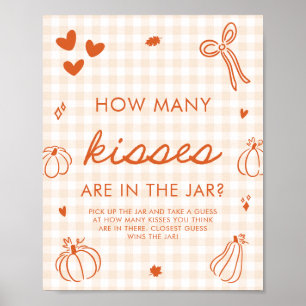 Affiche Jeu de devinette de combien de bisous pour un peti