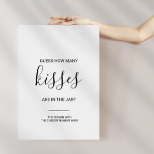 Affiche Jeu de devinette simple pour un mariage : combien