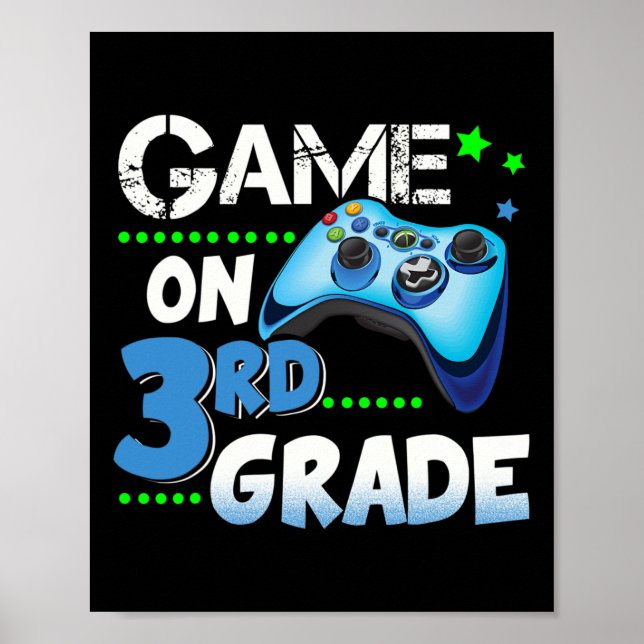 Affiche Jeu de divertissement de 3e année cadeau (Devant)
