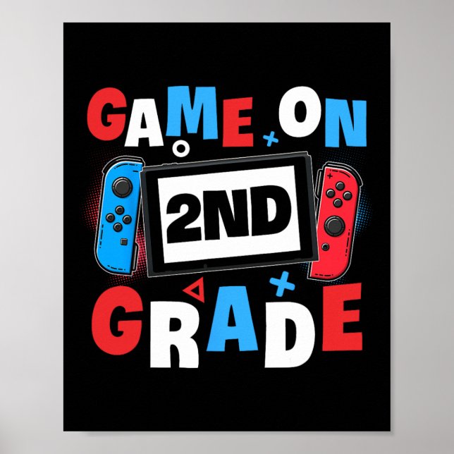 Affiche Jeu De Jeu Sur 2E Année Deuxième Jour École G (Devant)