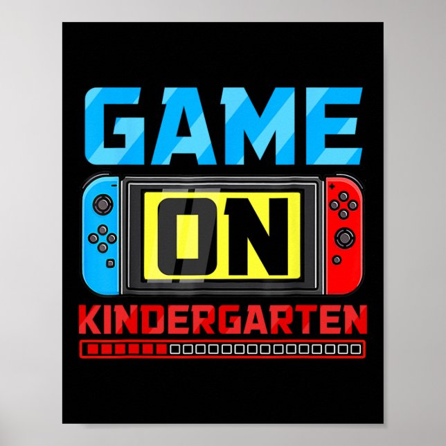 Affiche Jeu De Joueur De Jardin D'Enfant Retour À L'École  (Devant)