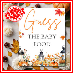 Affiche JEU DE LA NOURRITURE POUR BÉBÉ Little Pumpkin Baby
