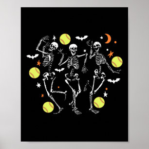 Affiche Jeu de maman douce de squelettes dansants Hallowee