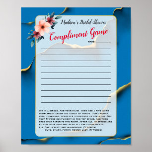 Affiche Jeu de mariage drôle Ad-Lib / Complimentaire
