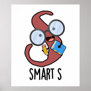 Affiche Jeu de mots drôle de l'alphabet Smart S