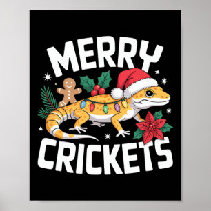 Affiche Jeu de Noël Cute Leopard Gecko