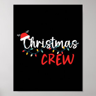 Affiche Jeu de Noël Éclairage Famille Correspondant Pyjama