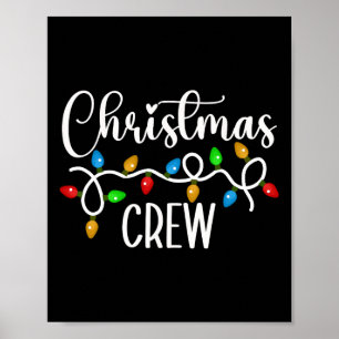 Affiche Jeu de Noël Éclairage Famille Correspondant Pyjama