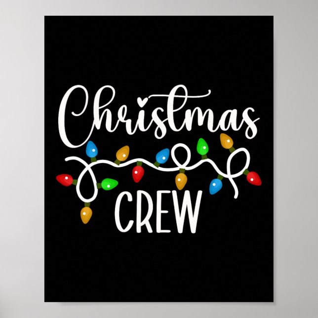 Affiche Jeu de Noël Éclairage Famille Correspondant Pyjama (Devant)