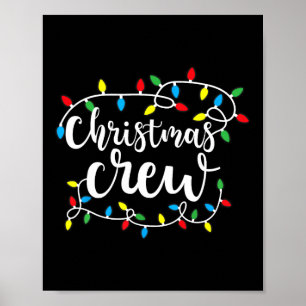 Affiche Jeu de Noël Éclairage Famille Correspondant Pyjama