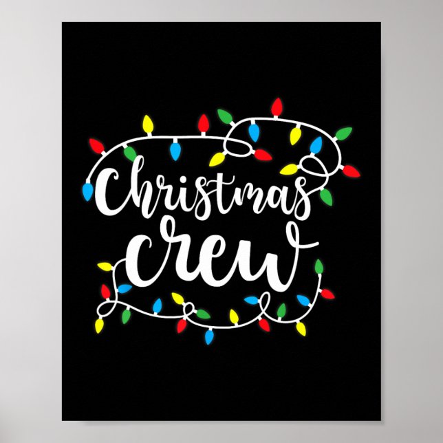 Affiche Jeu de Noël Éclairage Famille Correspondant Pyjama (Devant)