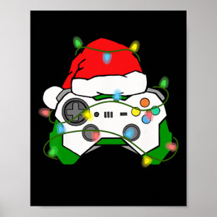 Affiche Jeu de Noël Jeu de Noël Santa Hat jeu vidéo Contra